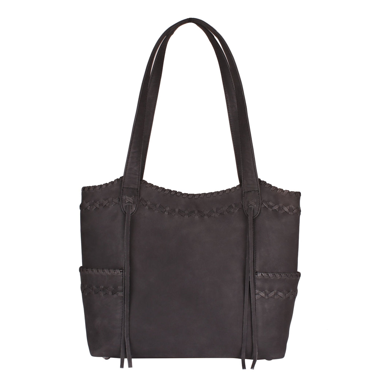 Concealed Carry Kendall Leather Stitched Tote by Lady Conceal