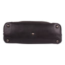 Bottom view of the black Lady Conceal Juliana leather hobo