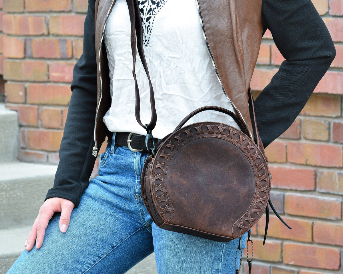 Concealed Carry Oaklee Leather Crossbody by Lady Conceal