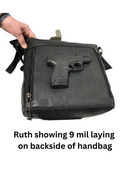 Concealed By Janko Ruth CCW Handbag – Black Leather Purse