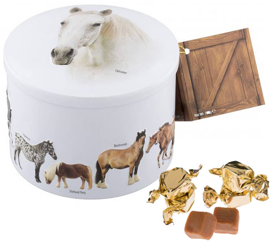 Gardiners Handmade Confectionery - Horses Tin - Vanilla Fudge