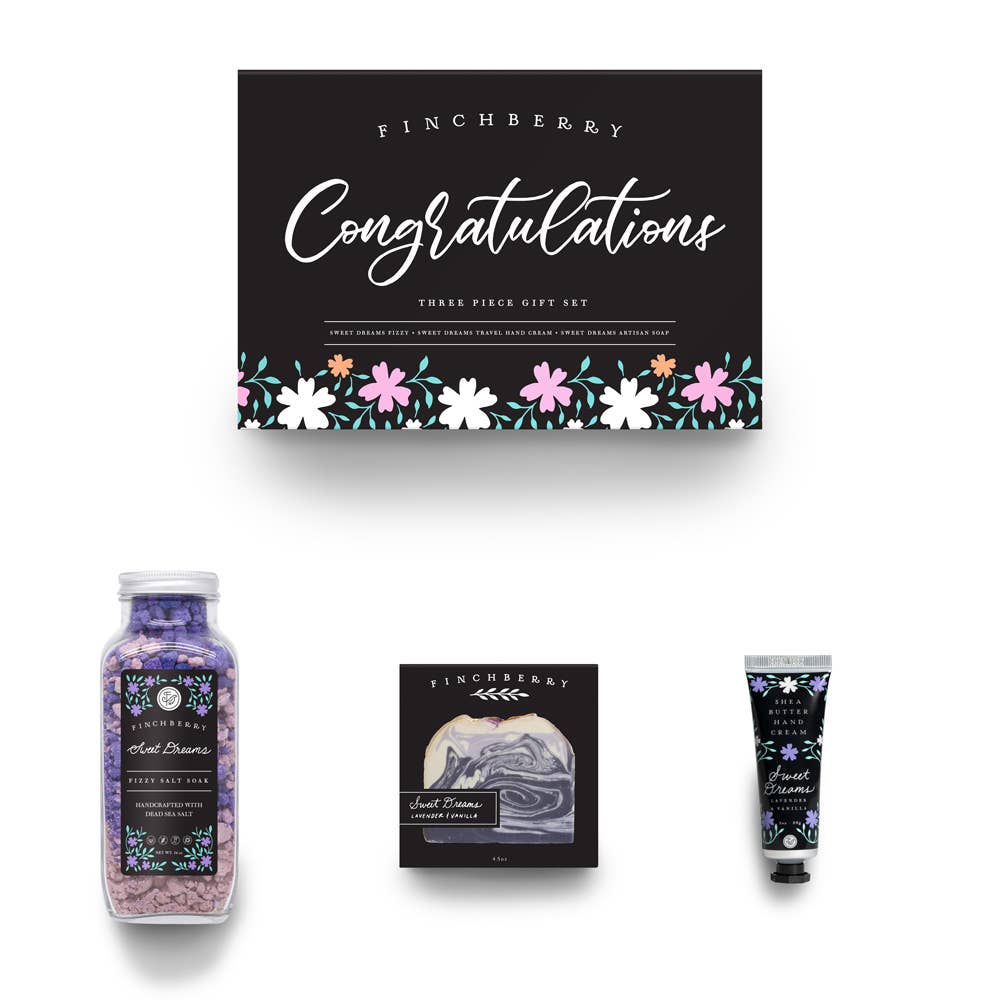 FinchBerry - Congratulations Gift Set - 3 Piece Set