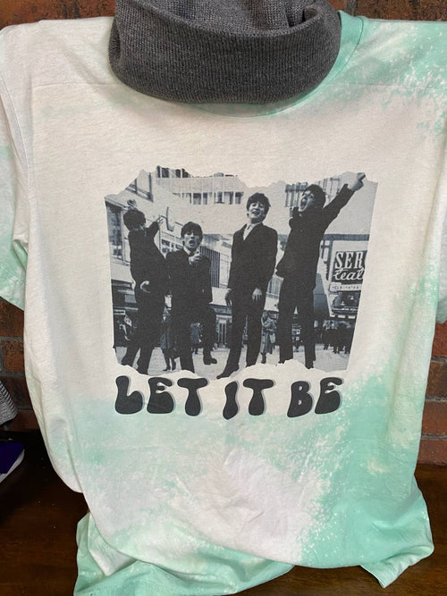 Class & Sass Designs - Let it Be Beatles Bleached Tee