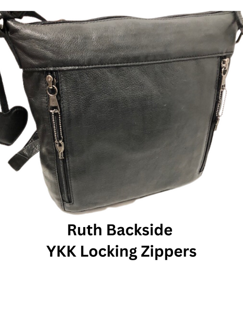 Concealed By Janko Ruth CCW Handbag – Black Leather Purse