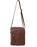 Concealed Carry Roma Cowhide Crossbody Handbag