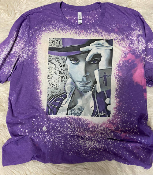 Class & Sass Designs - Prince Music Bleached Tee