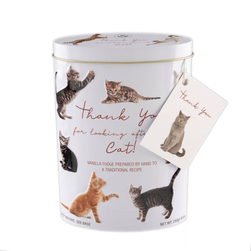 Gardiners Handmade Confectionery - Thank You "Cats" Tin - Vanilla Fudge