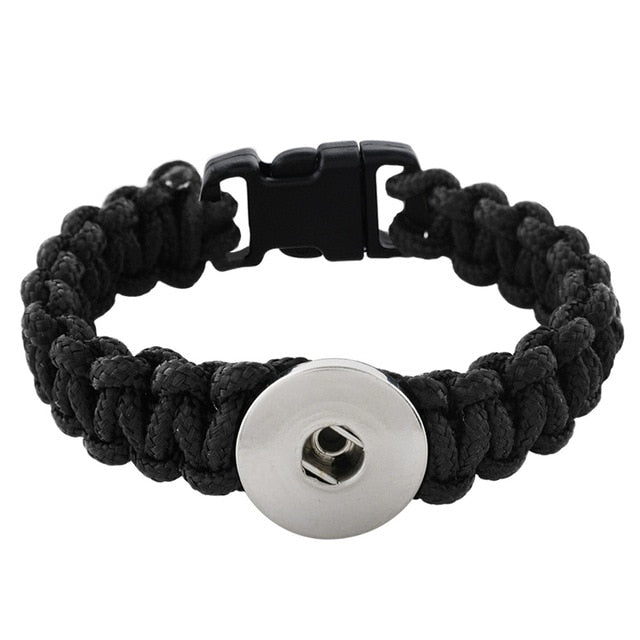 Paracord Rope Sandy Snap Bracelet