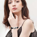 Aromatherapy Black Lava Rock Sandy Snap Interchangeable Charm Bracelet