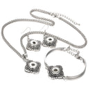 Vintage Style 12mm Sandy Snap Bracelet or Earrings Set