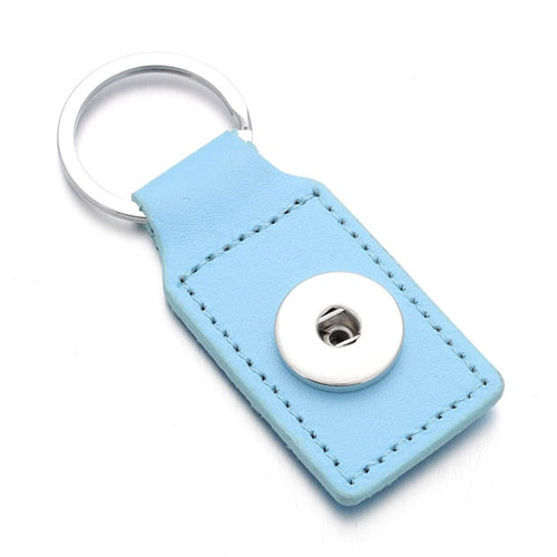 Leather Sandy Snap Interchangeable Charm Key Chain