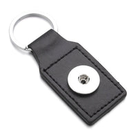 Leather Sandy Snap Interchangeable Charm Key Chain