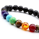 Aromatherapy 7 Chakra Lava Bracelet