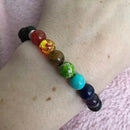 Aromatherapy 7 Chakra Lava Bracelet