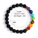 Aromatherapy 7 Chakra Lava Bracelet