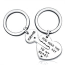 Key With Heart Key Chain Set "YOU HOLD THE KEY TO MY HEART"