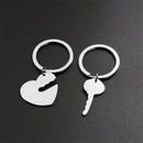 Key With Heart Key Chain Set "YOU HOLD THE KEY TO MY HEART"