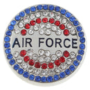 Armed Forces, Army, Navy, Air Force, Marines Bling Sandy Snap Interchangeable Charm