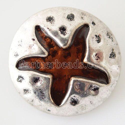 Starfish Enamel Sandy Snap Interchangeable Charms