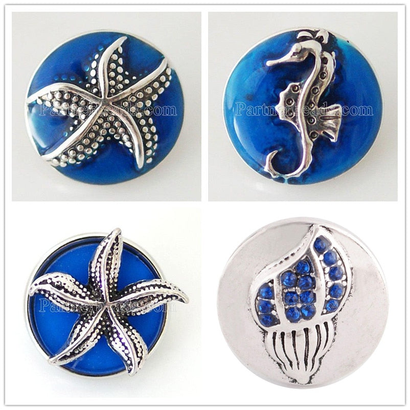 Under the Sea Sandy Snap Interchangeable Charms