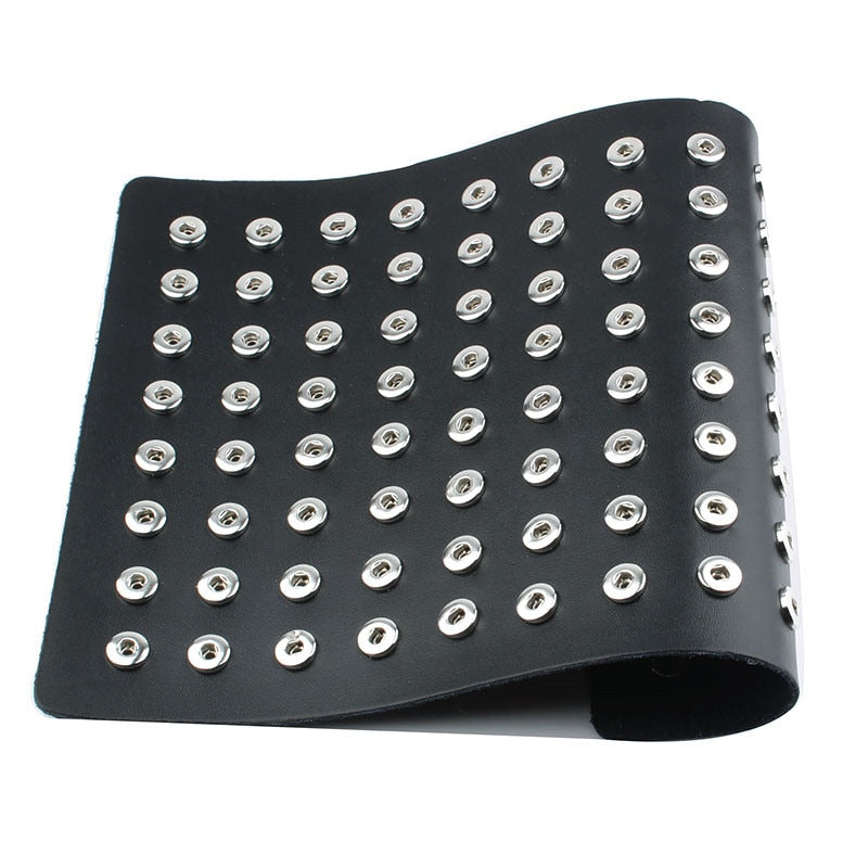 Leather Sandy Snap Interchangeable Charm Holder/Display Mat