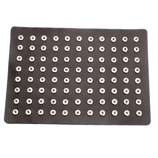 Leather Sandy Snap Interchangeable Charm Holder/Display Mat