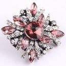 Elegant Red and Crystal Sandy Snap Interchangeable Charm
