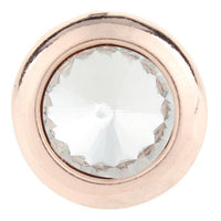 Single Solid Stone Set In Rose Gold Sandy Snap Interchangeable Charm