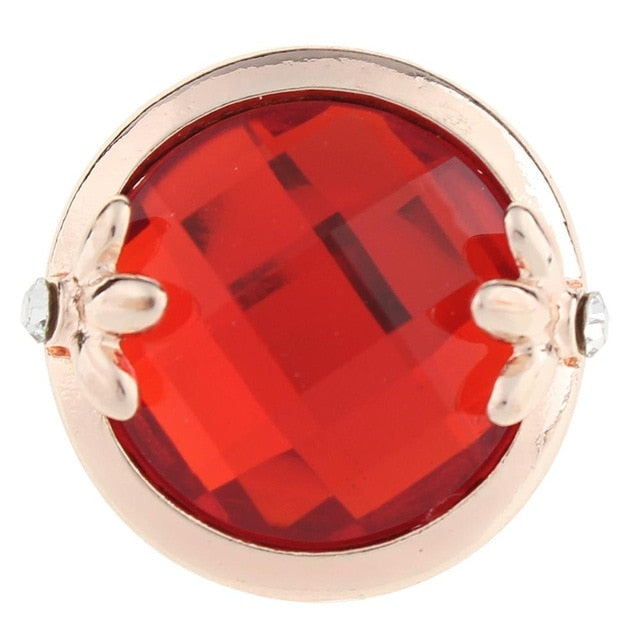 Crystal and Rose Gold Sandy Snap Interchangeable Charm