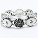 Stretchable 4 Charm Sandy Snap Interchangeable Charm Bracelet