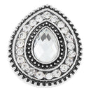 Tear Drop Crystal Sandy Snap Interchangeable Charm