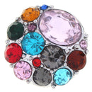 Multi-Colored Crystal Sandy Snap Interchangeable Charm