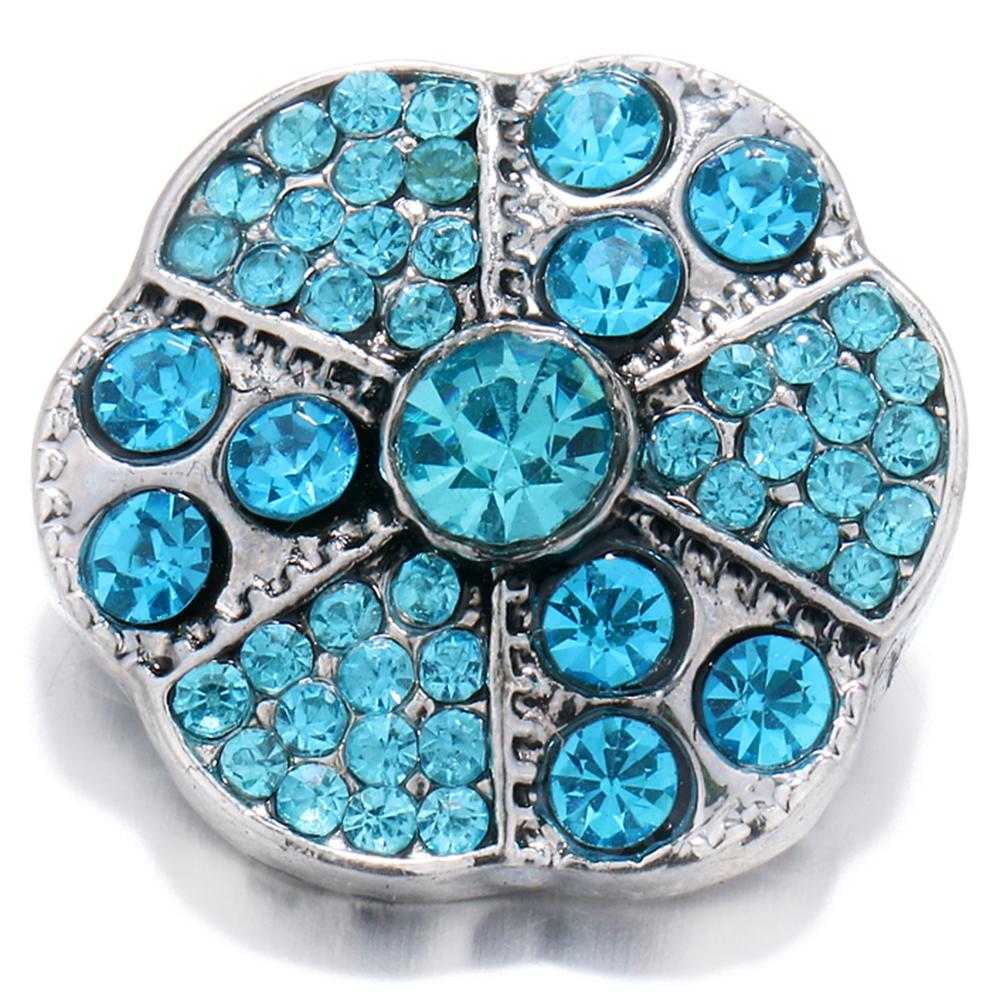 Bright Blue Design Sandy Snap Interchangeable Charm