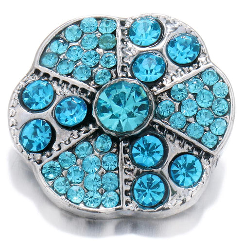 Bright Blue Design Sandy Snap Interchangeable Charm