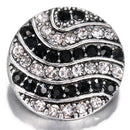Art Design Black and White Sandy Snap Interchangeable Charm