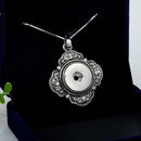 Pendant Style Sandy Snap Interchangeable Charm Necklace