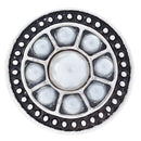 White and Black Pearl Sandy Snap Interchangeable Charm